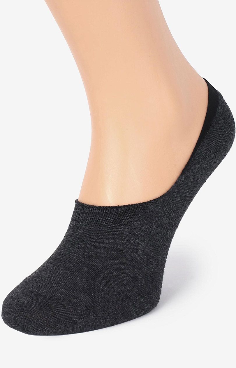 Marilyn 2-pack ciemnoszare stopki męskie z silikonem Men Silicon, Kolor ciemnoszary, Rozmiar 39-42, Marilyn - Intymna