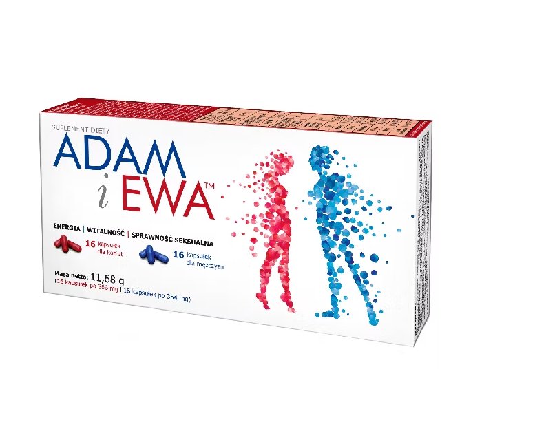Adam i Ewa, 16 kapsułek dla kobiet, 16 kapsułek dla mężczyzn