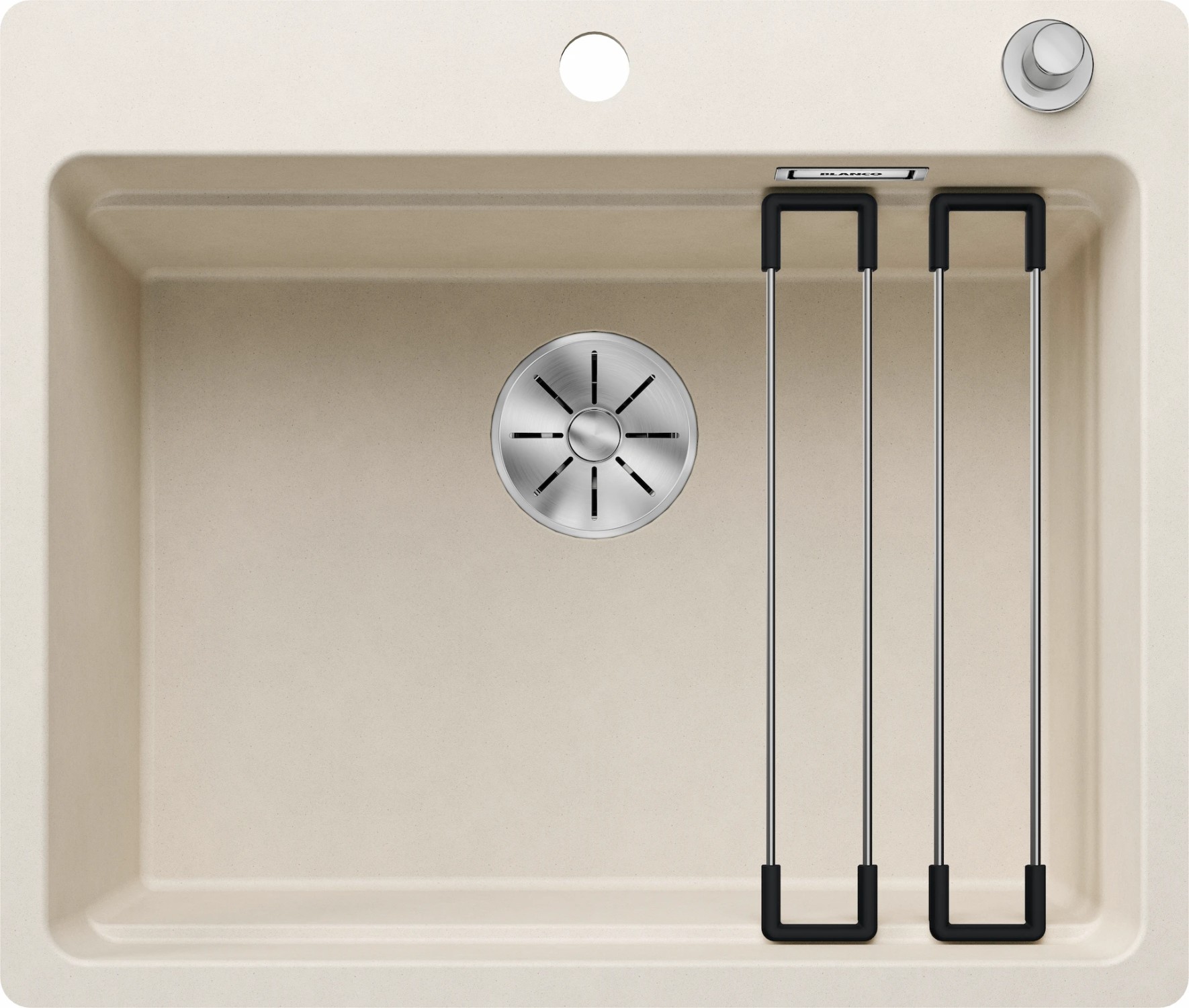 BLANCO Zlewozmywak ETAGON 6-F delikatny biały, k.aut., InFino, szyny 527681