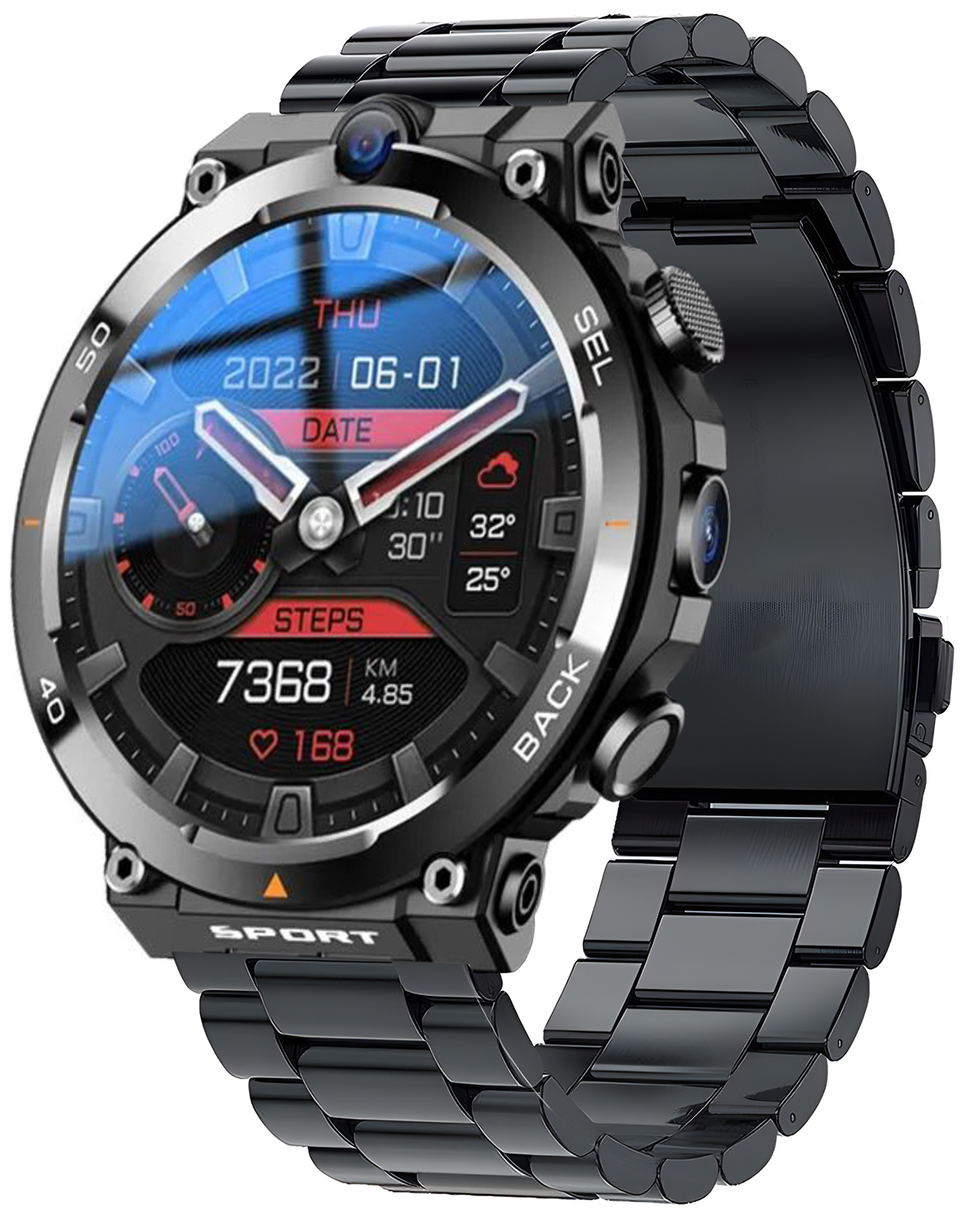 Zegarek Enter AIW.10.H.141.14 AiWatch Czarny na Bransolecie