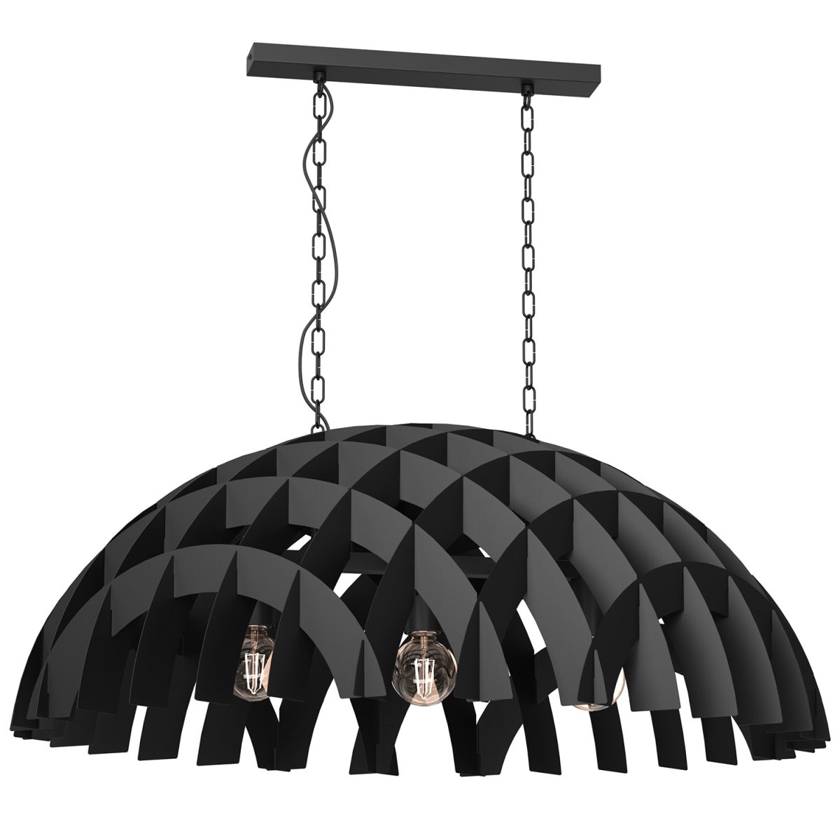 Nietuzinkowa lampa wisząca z szerokim abażurem LX 930 z serii SPACE