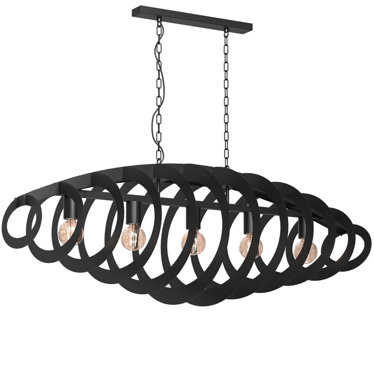 Lampa wisząca w kształcie spirali, nad stół LX 986 z serii SPACE