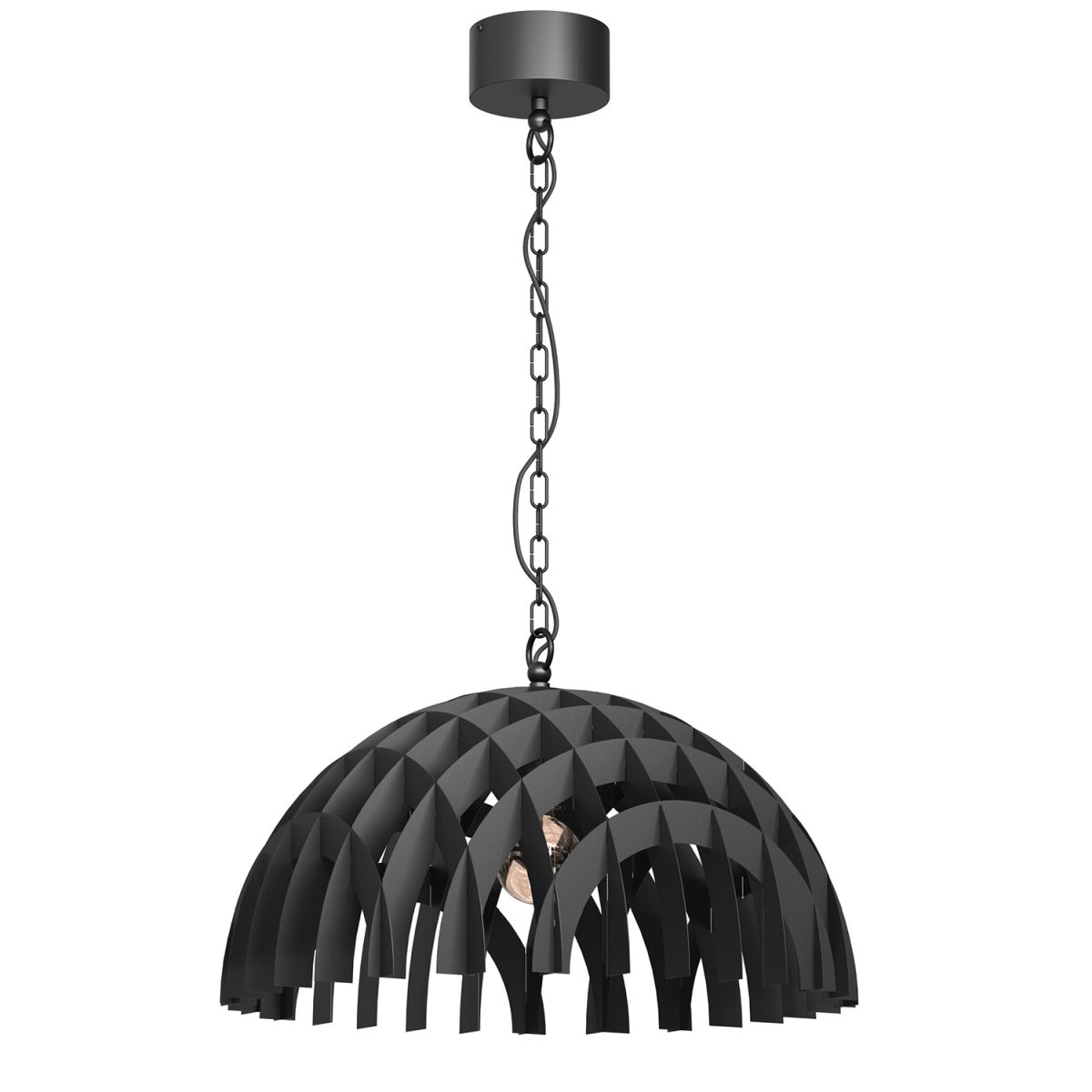 Kopułowa lampa wisząca z ciekawym abażurem LX 988 z serii SPACE