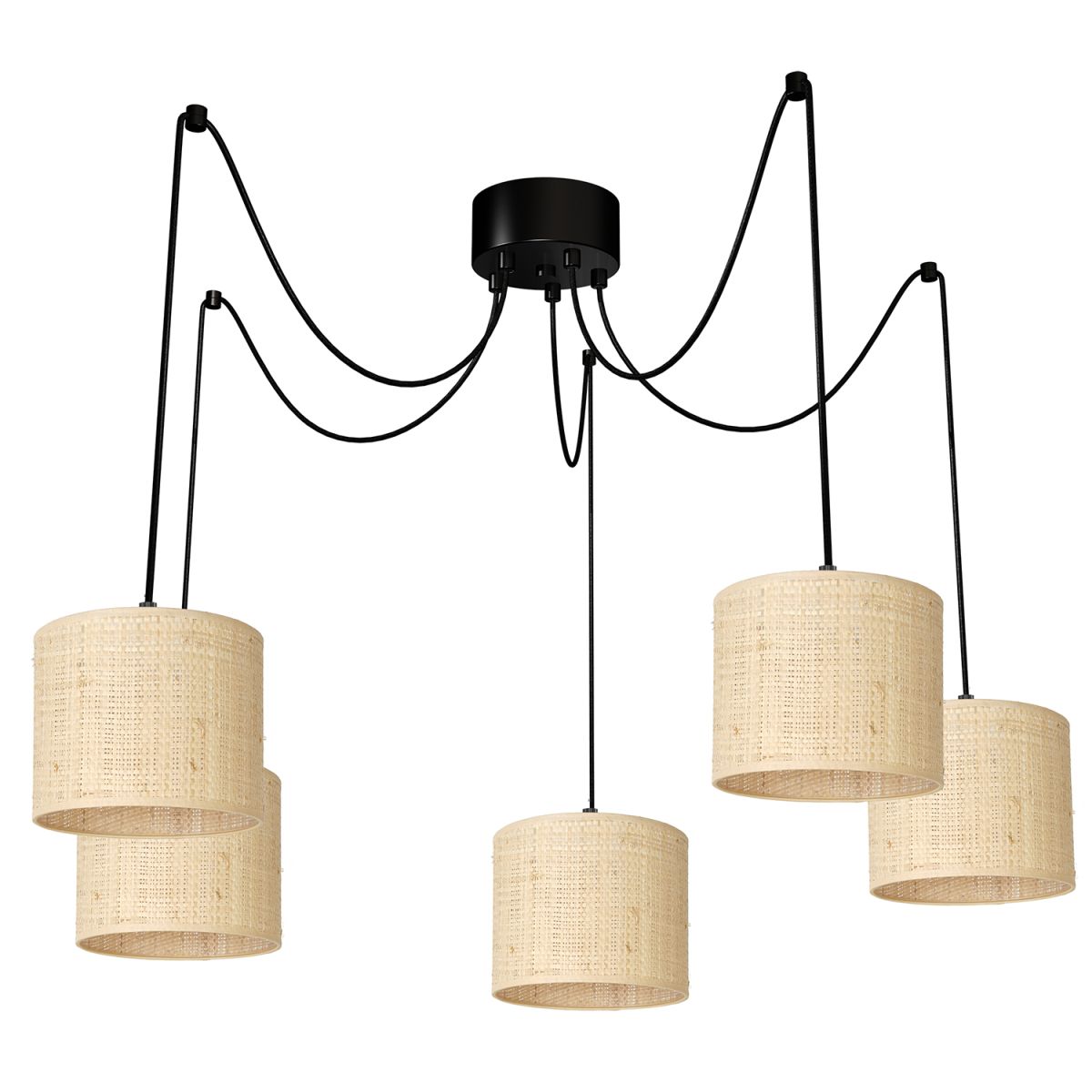 Boho lampa wisząca do podwieszania LX 4010 z serii SPINDEL RATTAN