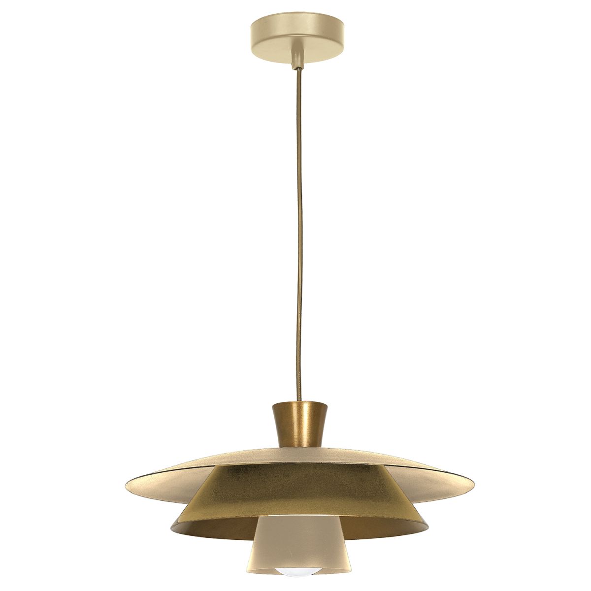 Efektowna lampa wisząca, klosz typu ufo LX 3171 z serii PLATO