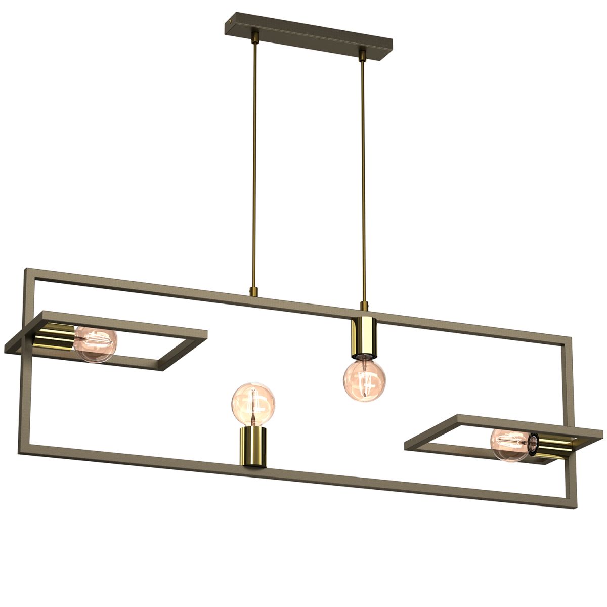 Efektowna lampa wisząca na dekoracyjne żarówki LX 1675 z serii BELFORT