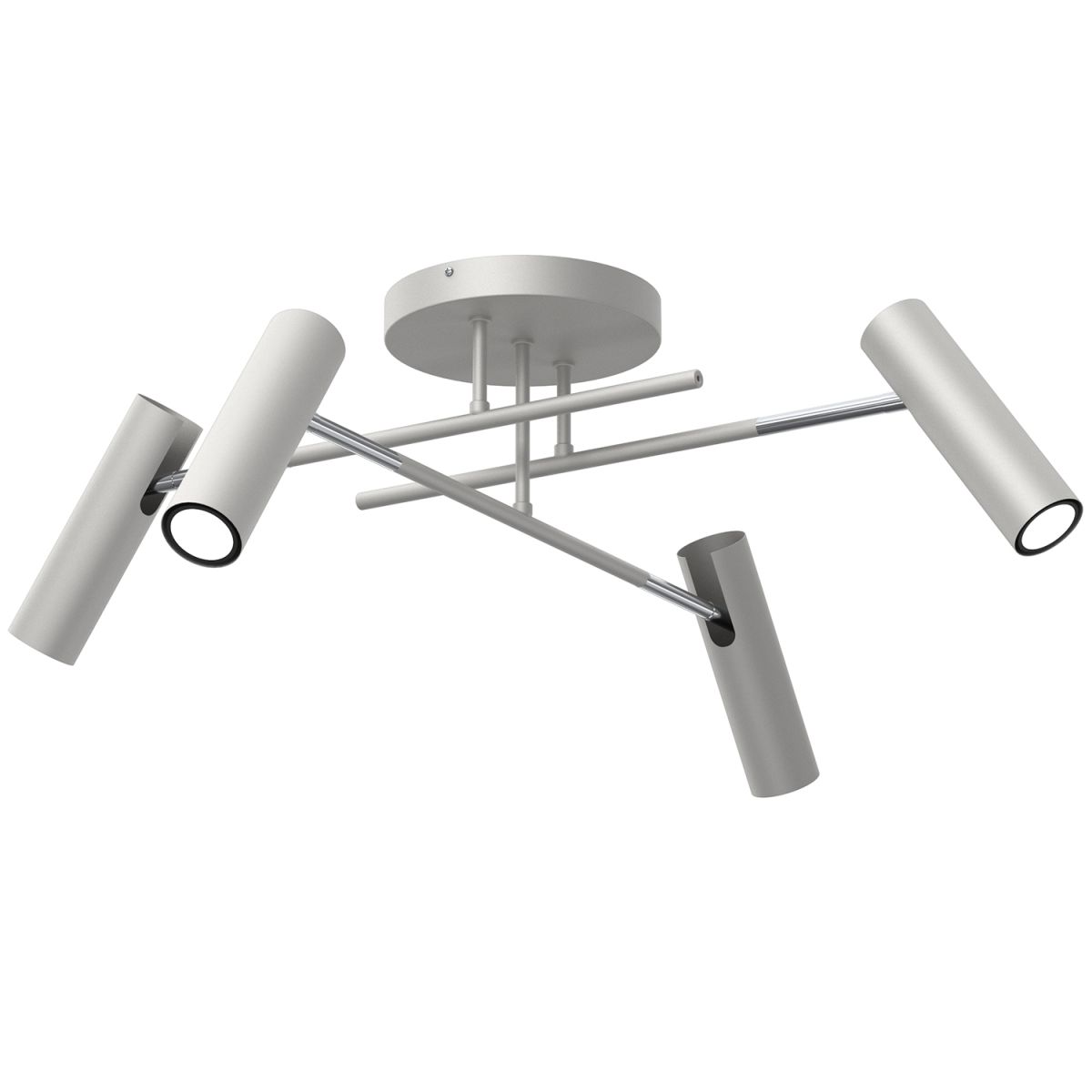 Minimalistyczna, jasnoszara lampa sufitowa LX 288 z serii AXION