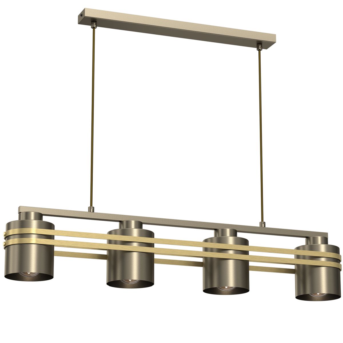Pozioma lampa wisząca do oświetlenia stołu LX 1387 z serii SCOT