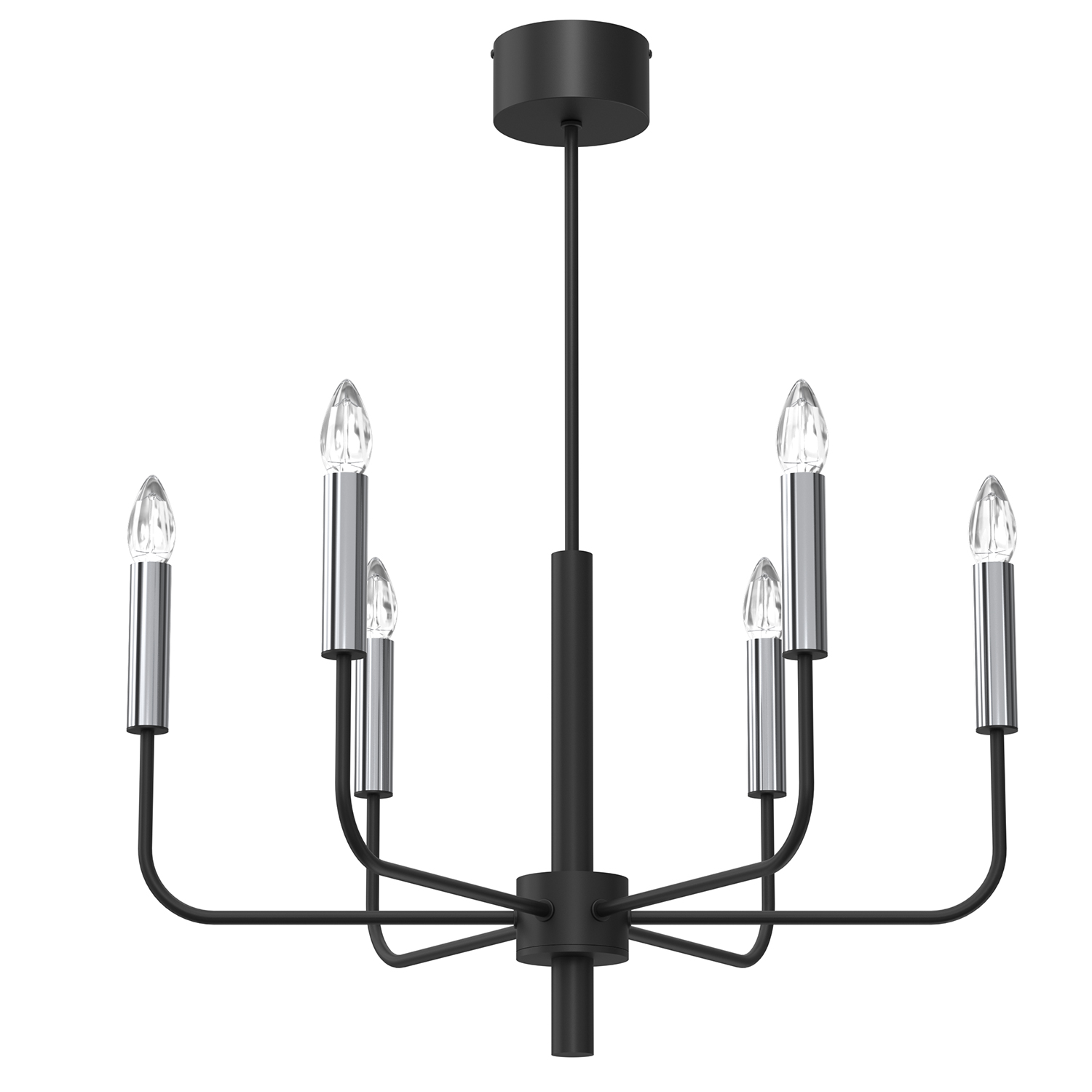 Lampa wisząca w kształcie świecznika, do salonu LX 4282 z serii AKASYA