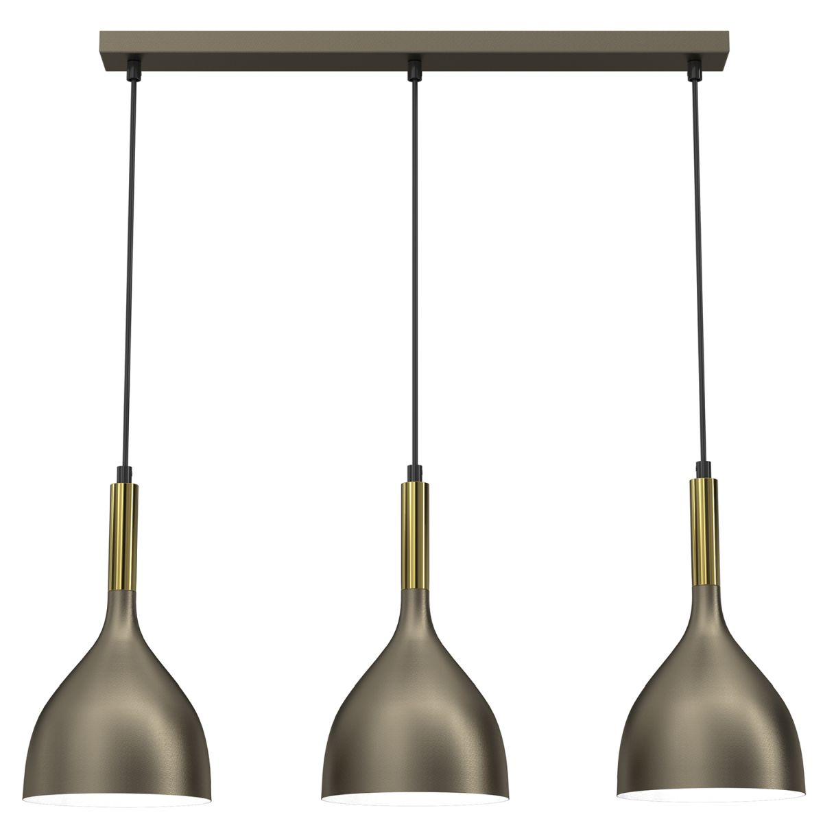 Potrójna, liniowa lampa wisząca do jadalni LX 4003 z serii NOAK
