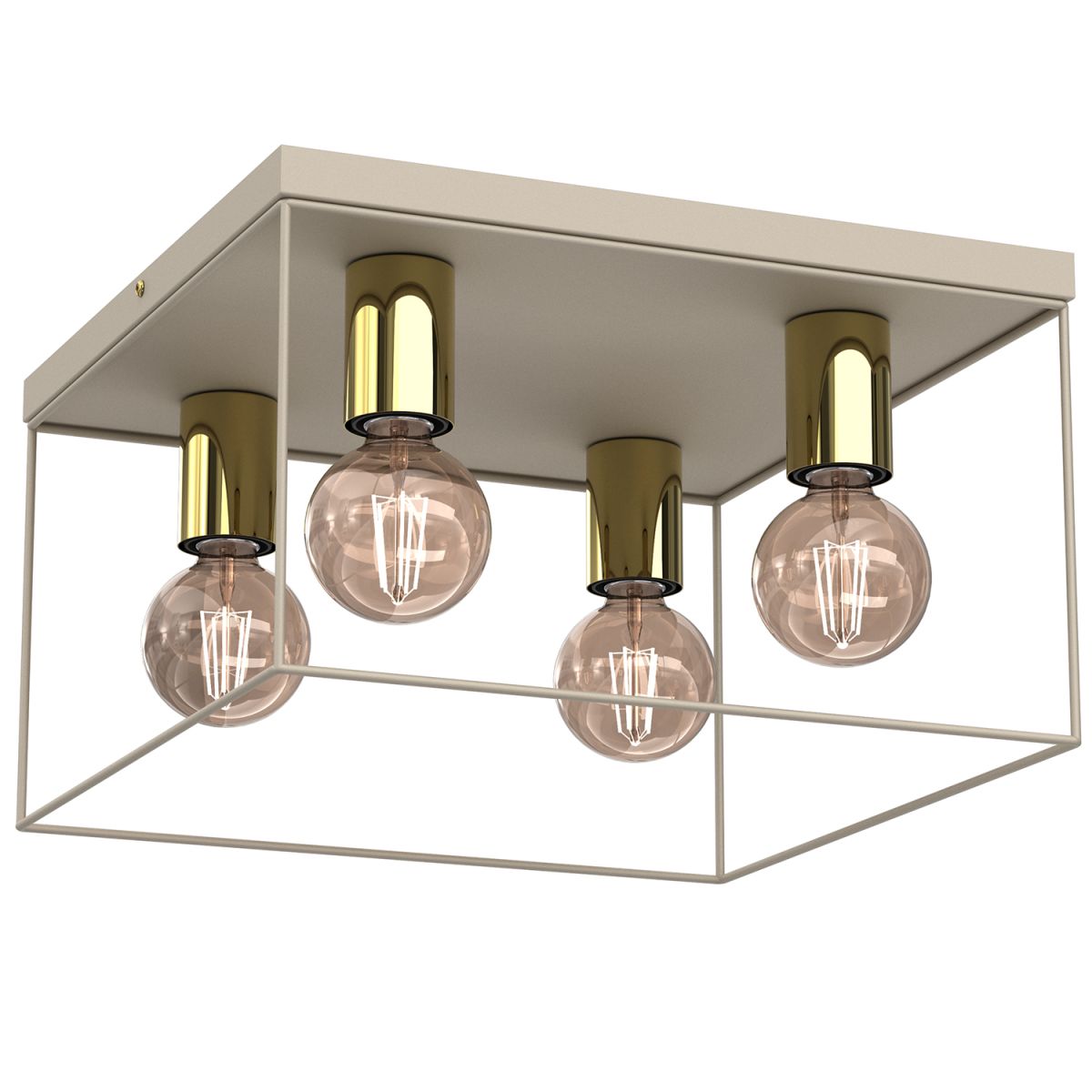 Kwadratowa lampa sufitowa do sypialni LX 4340 z serii HOMEN