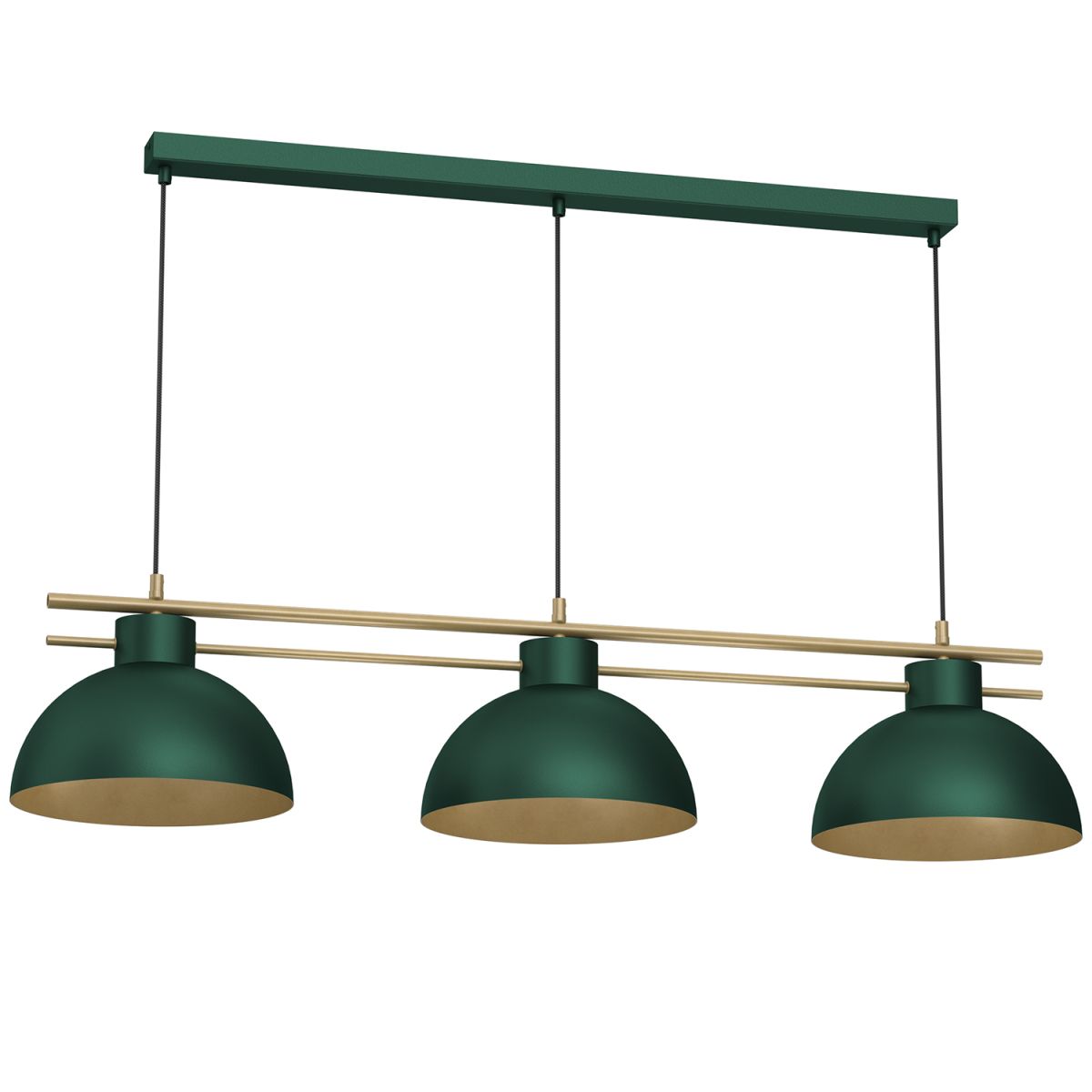Lampa wisząca butelkowa zieleń, nad stół LX 4371 z serii ESTATE