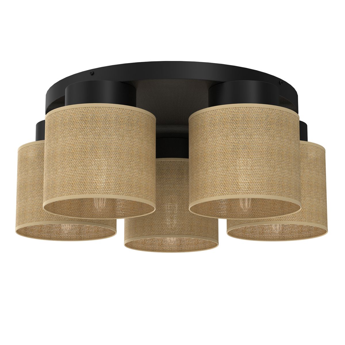 Lampa sufitowa do salonu w stylu rustykalnym LX 5210 z serii JUTE