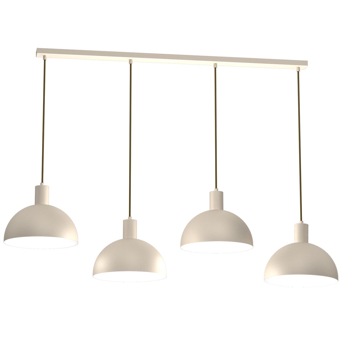 Stylowa, beżowa lampa wisząca nad stół LX 4310 z serii HANDA