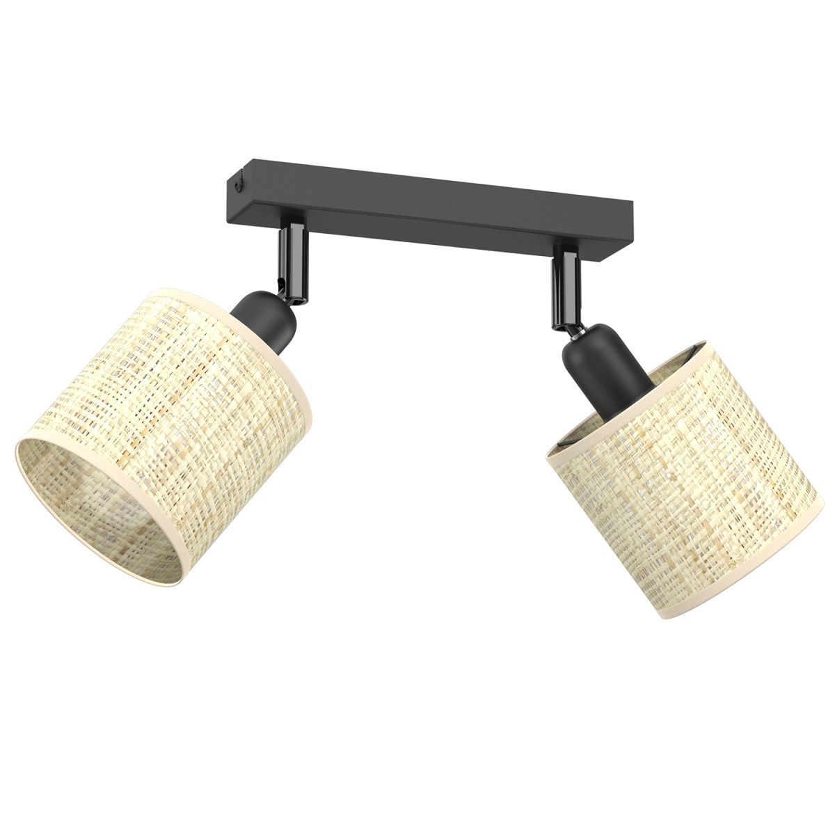 Lampa sufitowa boho, plecione abażury LX 5295 z serii RATTAN SPOT