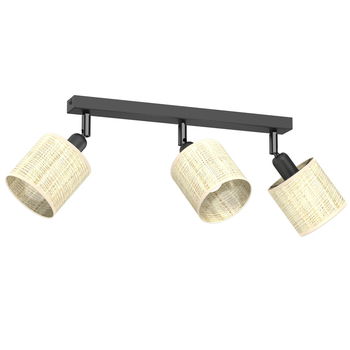 Potrójna lampa z rattanowymi abażurami LX 5296 z serii RATTAN SPOT