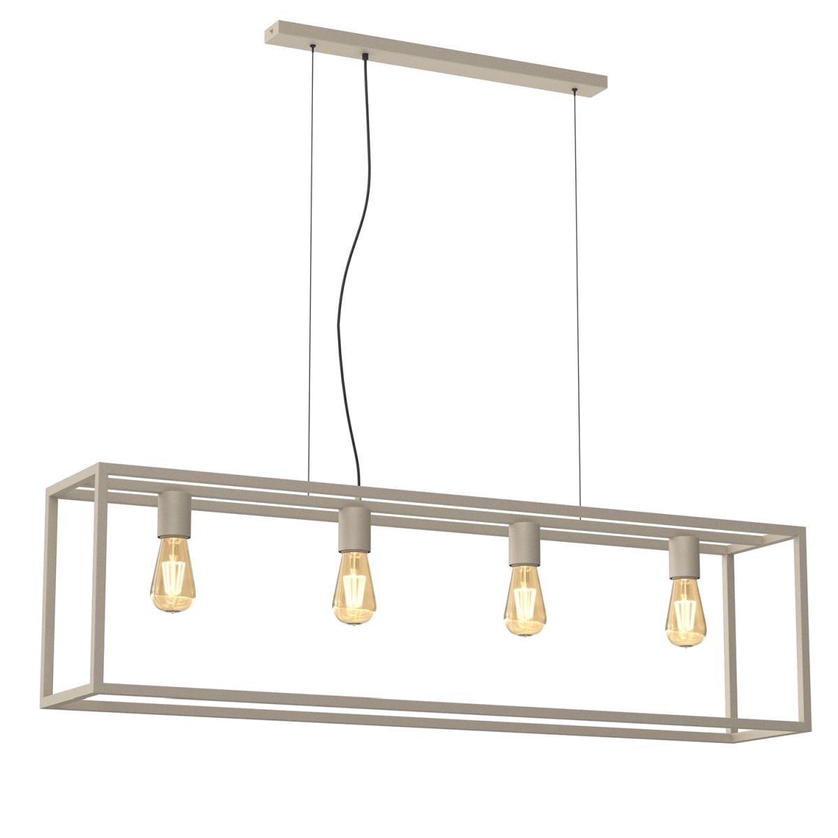 Lampa wisząca beżowa skrzynka do kuchni LX 4429 z serii FRAME