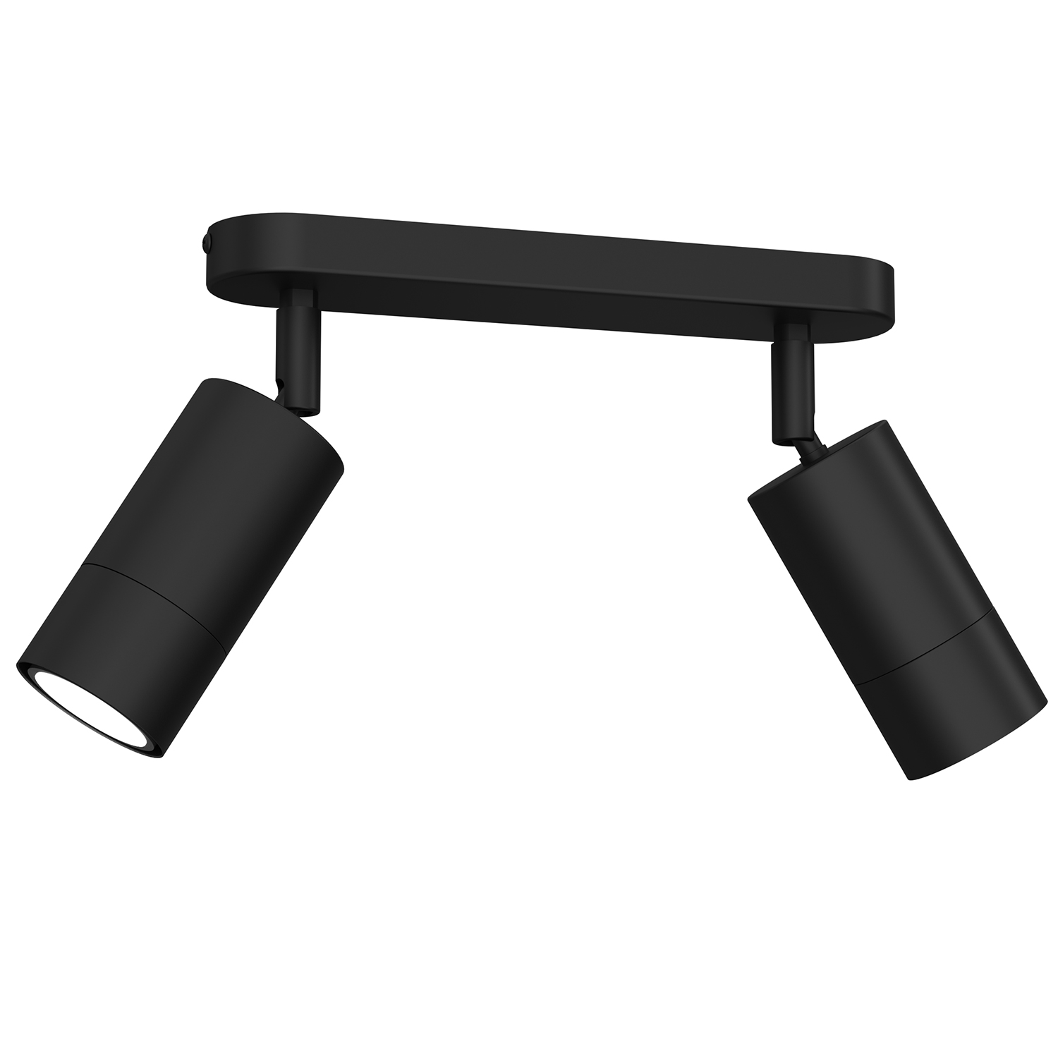 Czarna lampa sufitowa, podwójna listwa LX 5184 z serii LINK