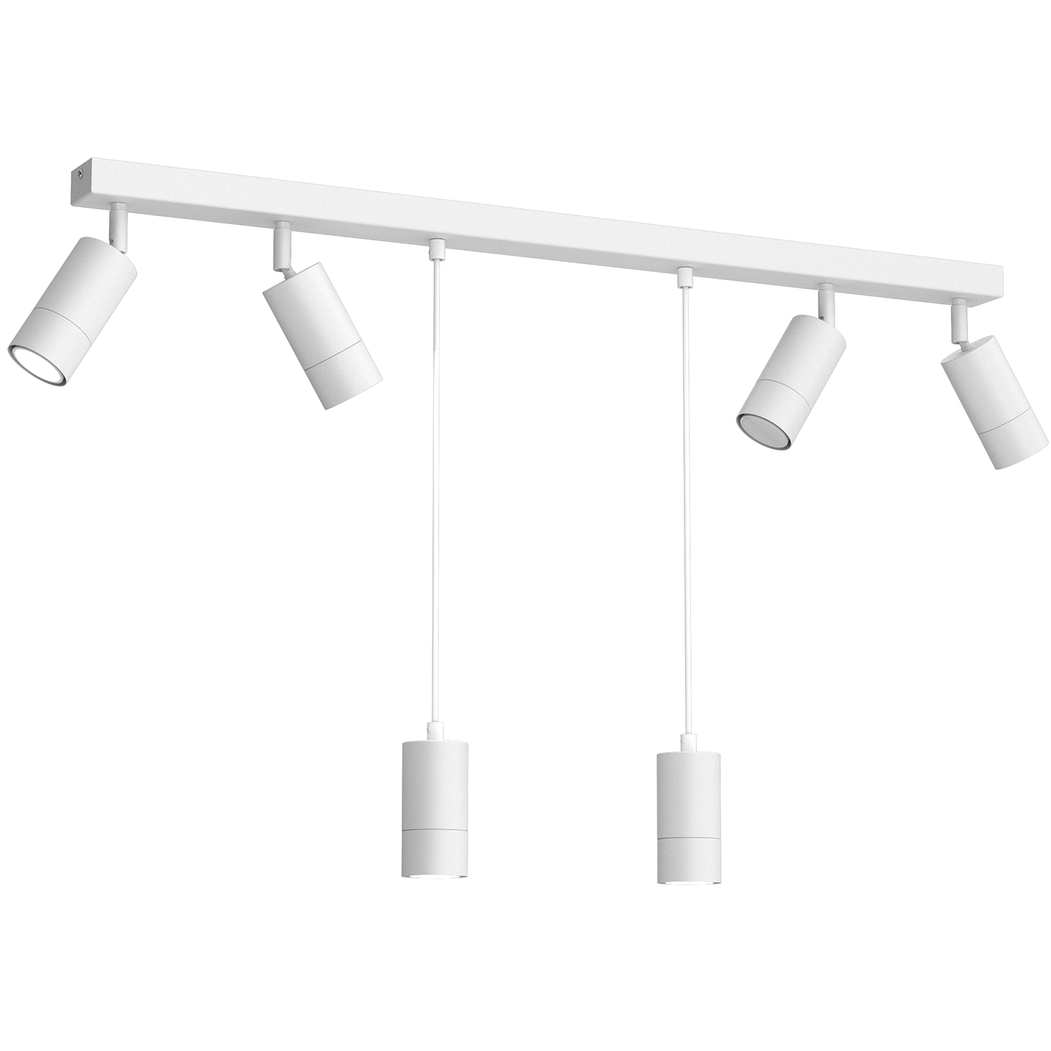 Lampa listwa z reflektorami i wiszącymi tubami LX 5196 z serii LINK