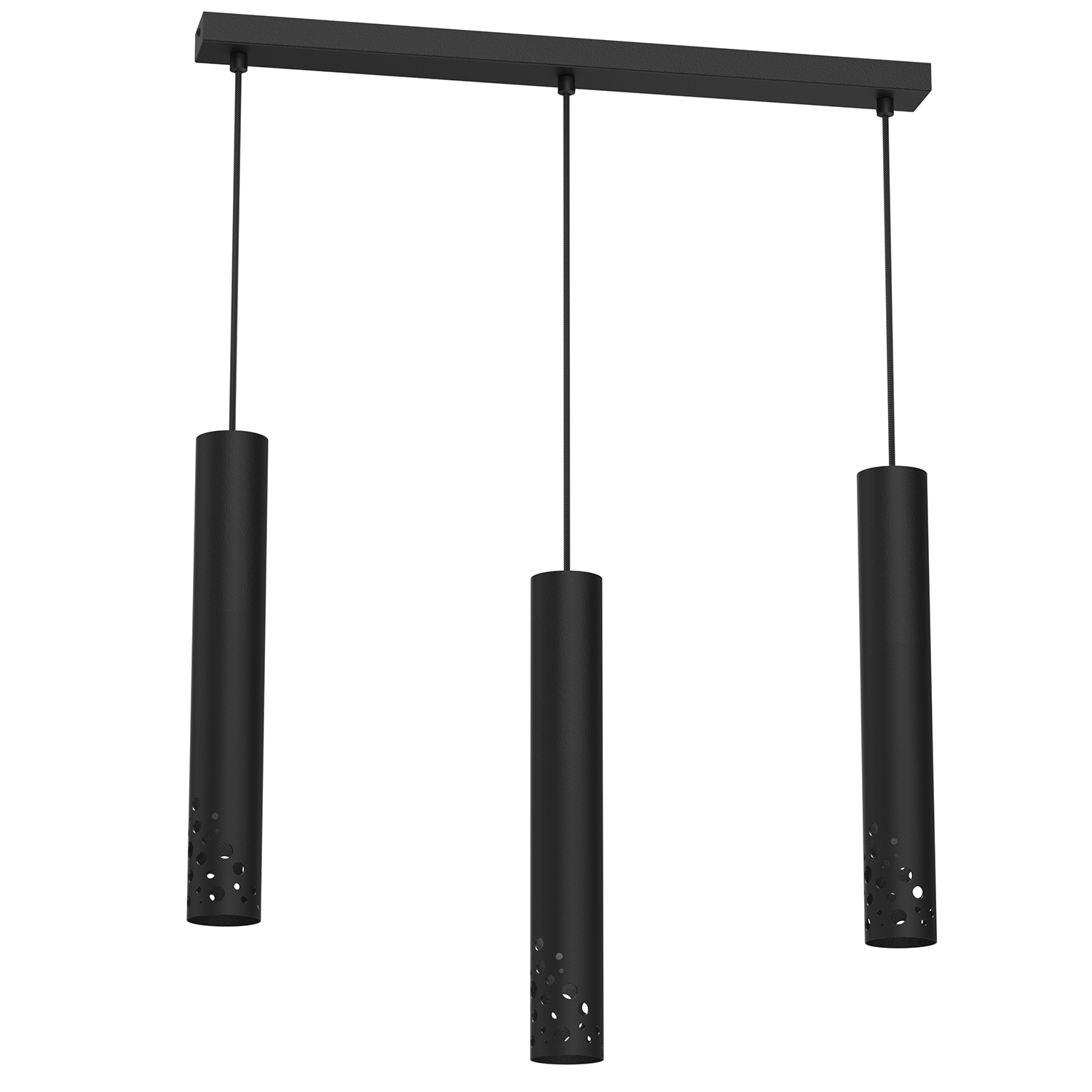 Lampa wisząca z tubami, ozdobne otwory LX 5722 z serii TIBIA BUBLE