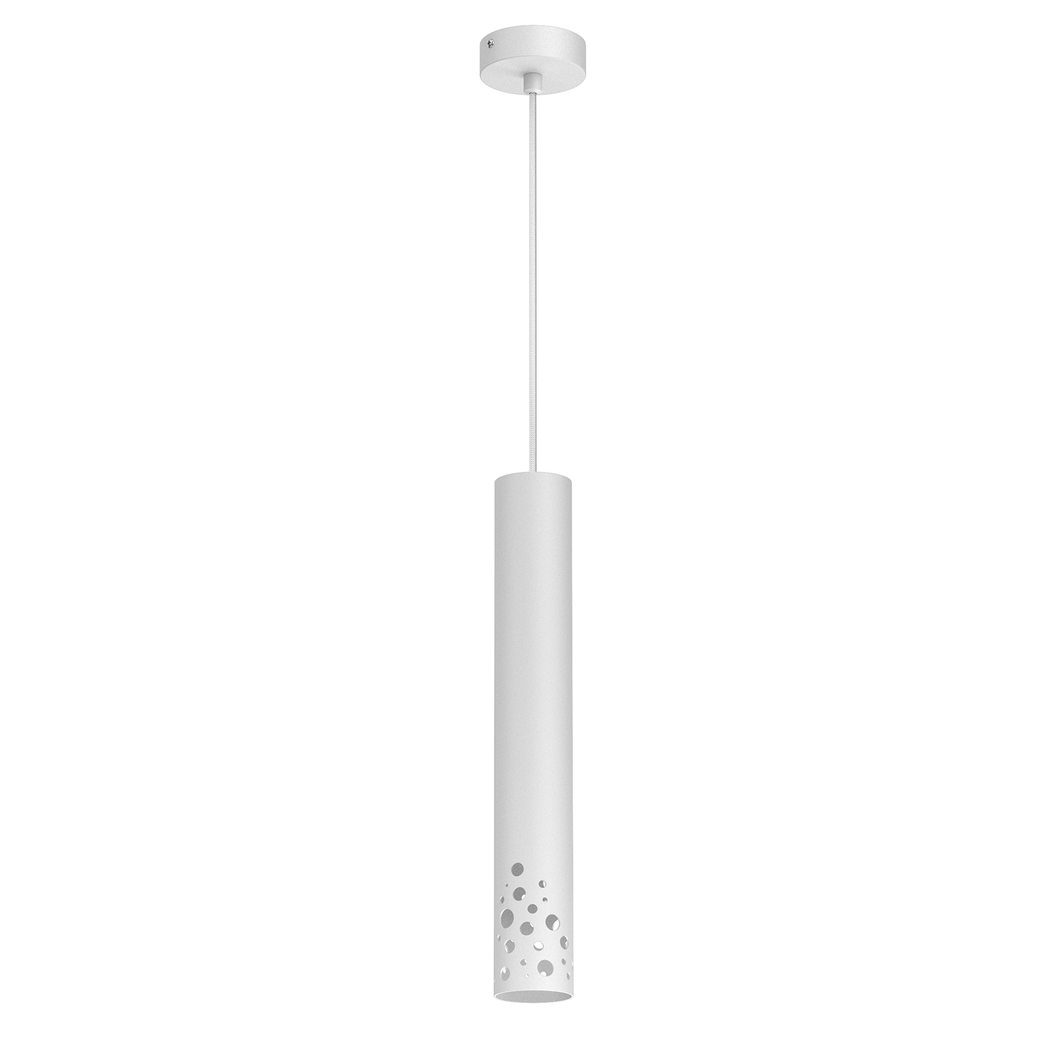 Klasyczna lampa wisząca tuba z otworami LX 5726 z serii TIBIA BUBLE