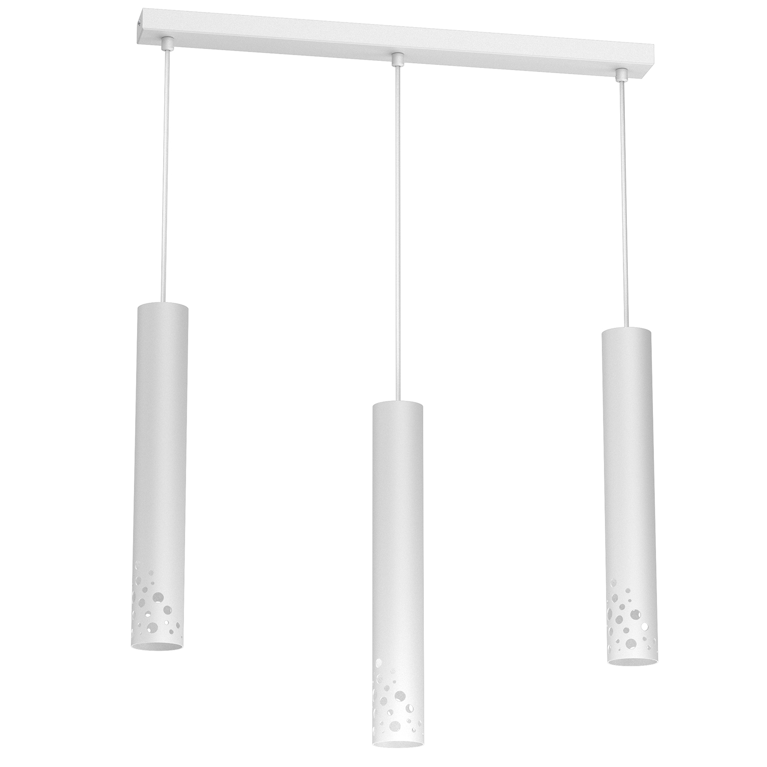 Lampa wisząca z tubami na żarówki GU10 LX 5727 z serii TIBIA BUBLE