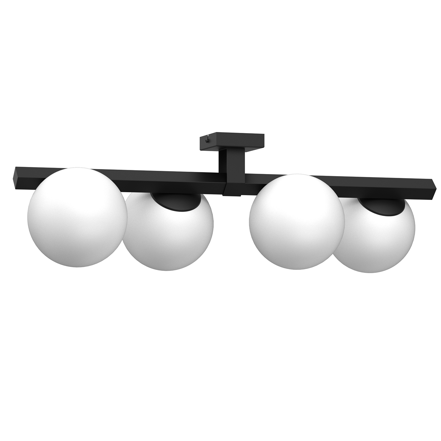 Ponadczasowa lampa sufitowa z białymi kulami LX 4626 z serii IDRIS