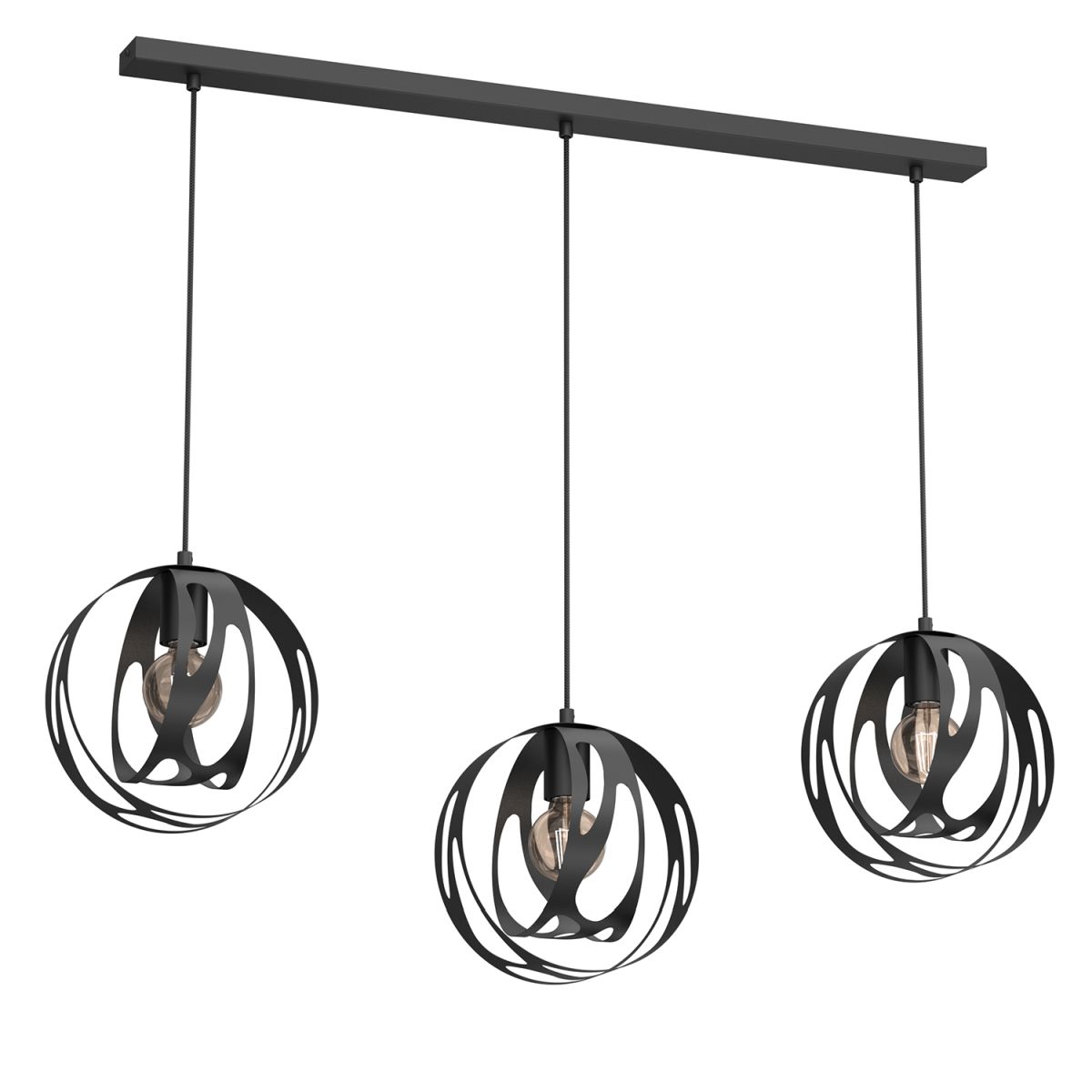 Liniowa lampa wisząca z ozdobnymi abażurami LX 4859 z serii AGAVA