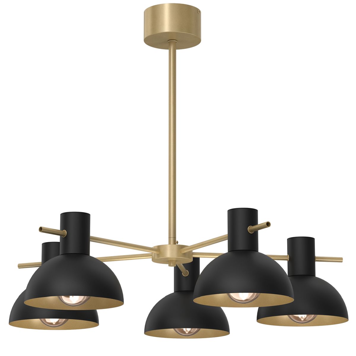 Czarno-złota lampa wisząca do salonu LX 4290 z serii ESTATE MINI