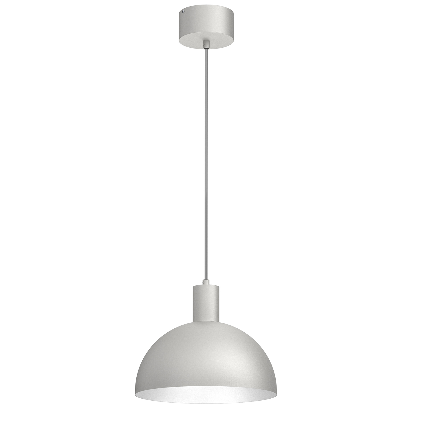 Szara, ponadczasowa lampa wisząca do kuchni LX 4303 z serii HANDA