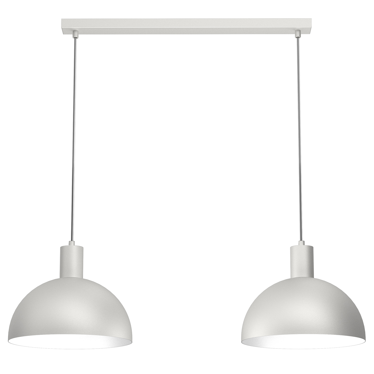 Podwójna lampa wisząca, szare zwisy LX 4304 z serii HANDA