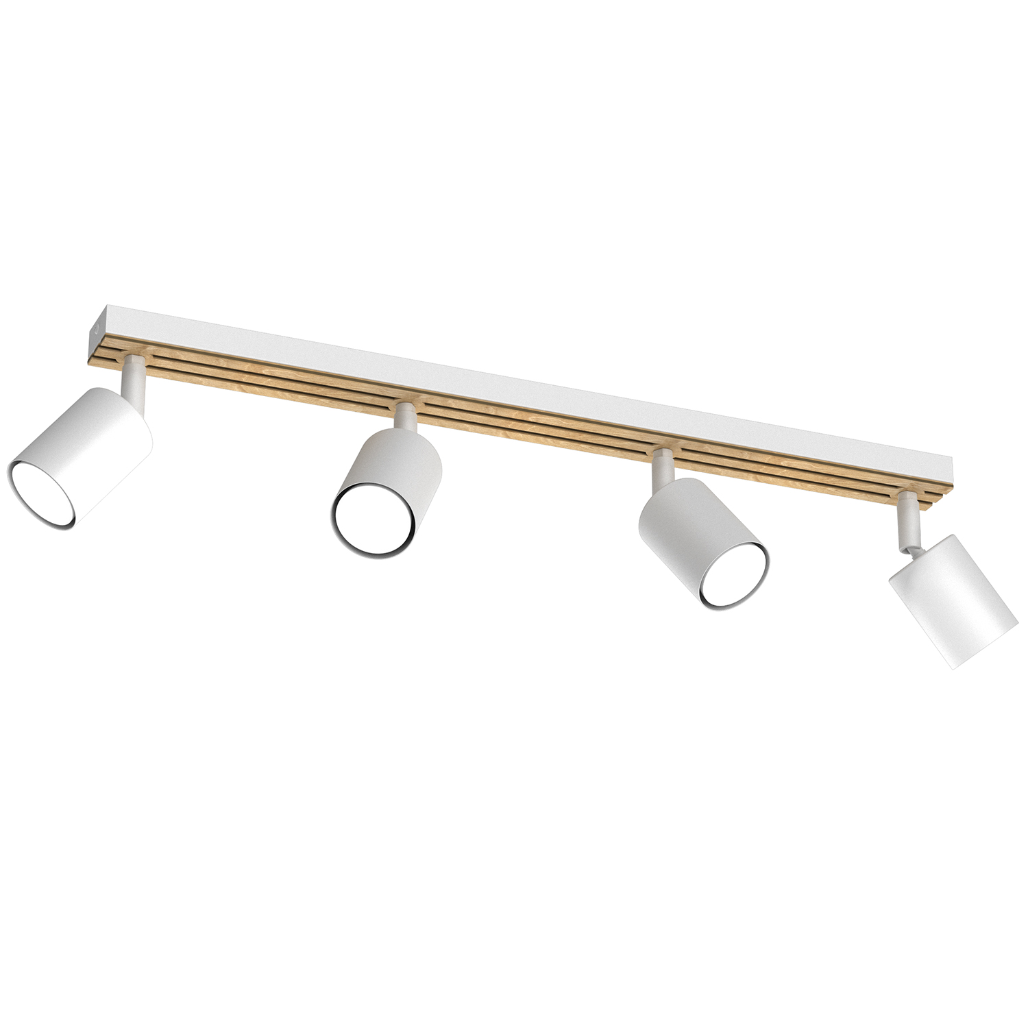 Biała listwa sufitowa z drewnem, do sypialni LX 9983 z serii TERRA