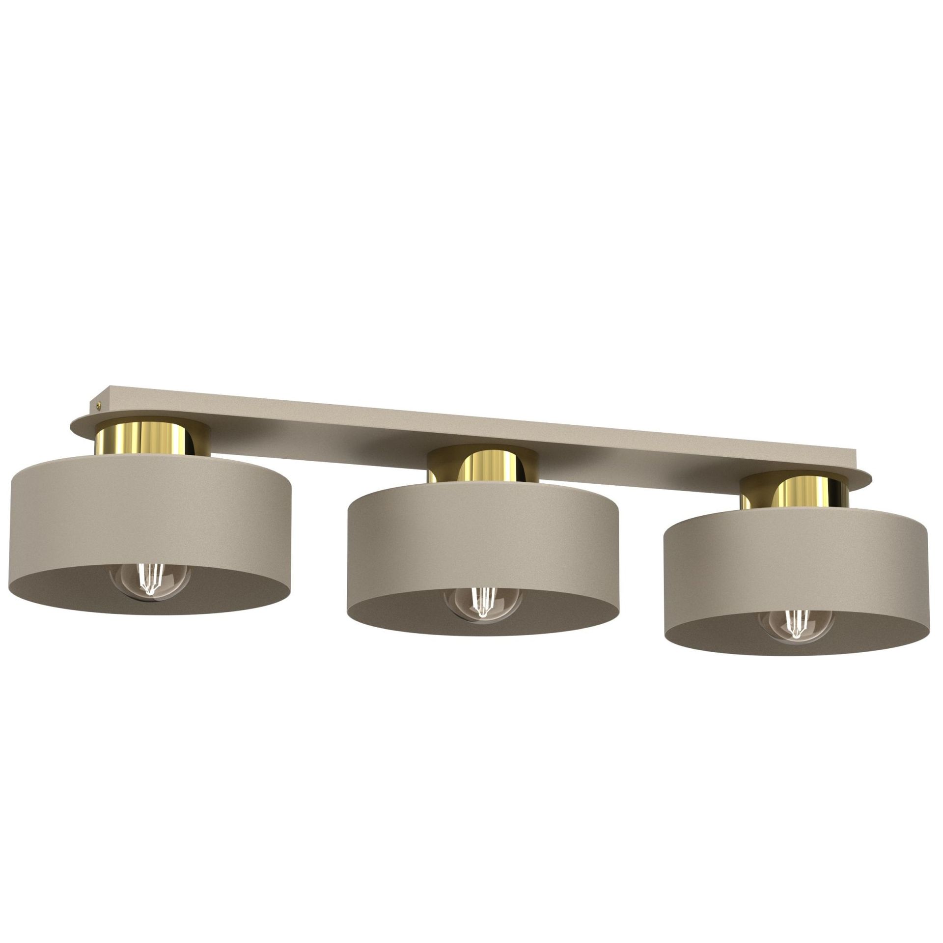 Efektowna lampa sufitowa, beżowe abażury LX 9929 z serii MARTI