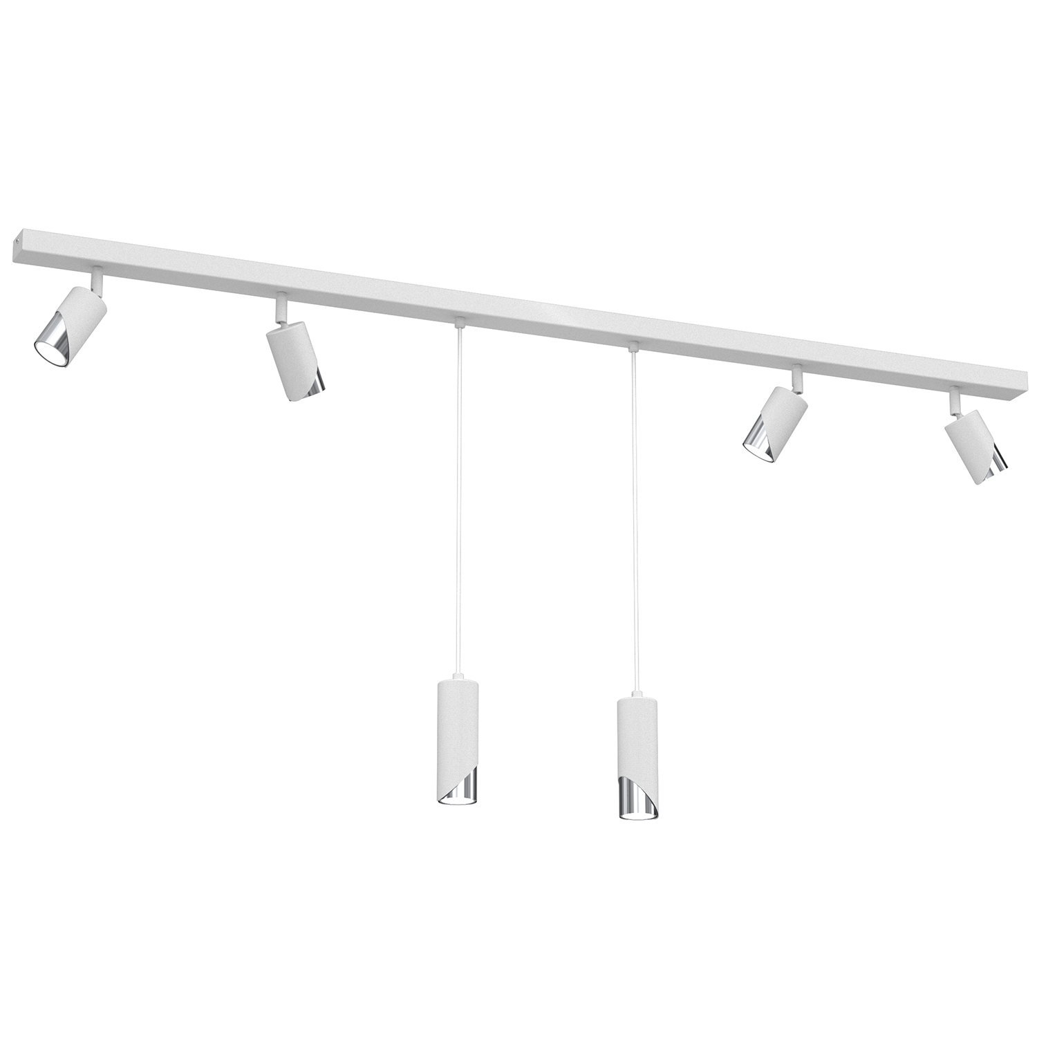 Efektowna listwa - reflektory i lampy wiszące LX 9664 z serii SHIFT