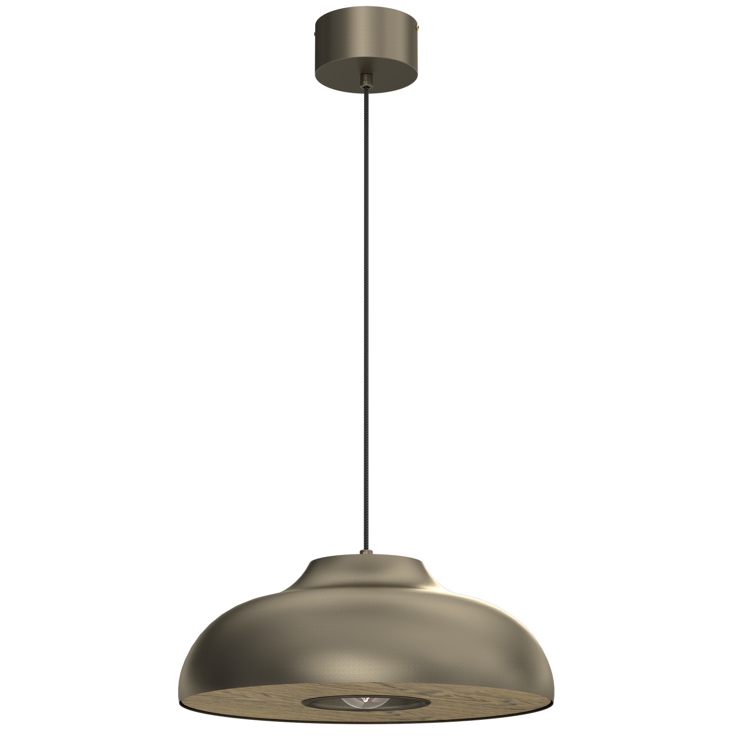 Lampa wisząca tytanowe złoto ⌀39cm LX 9934 z serii BILBAO