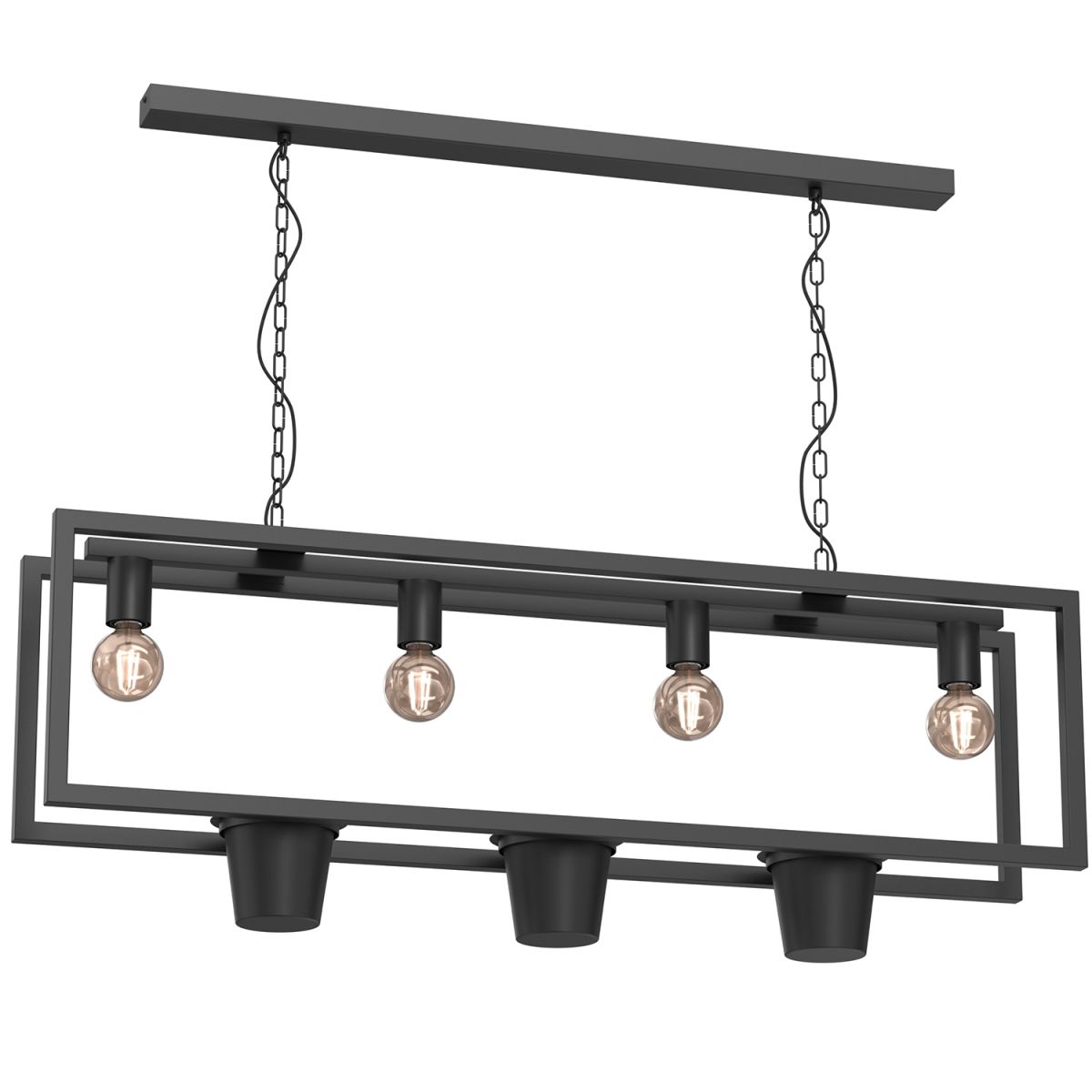 Lampa wisząca z miejscem na kwiaty, nad wyspę LX 5371 z serii FLORES