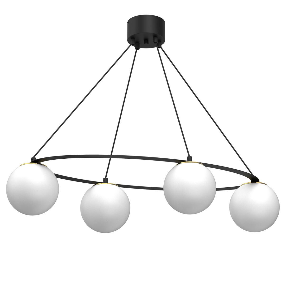 Stylowa lampa wisząca ze złotymi dodatkami LX 5672 z serii BALLO