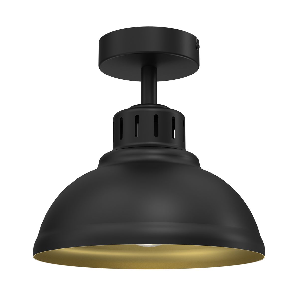 Loftowa, czarno-złota lampa sufitowa do kuchni LX 9115 z serii SVEN