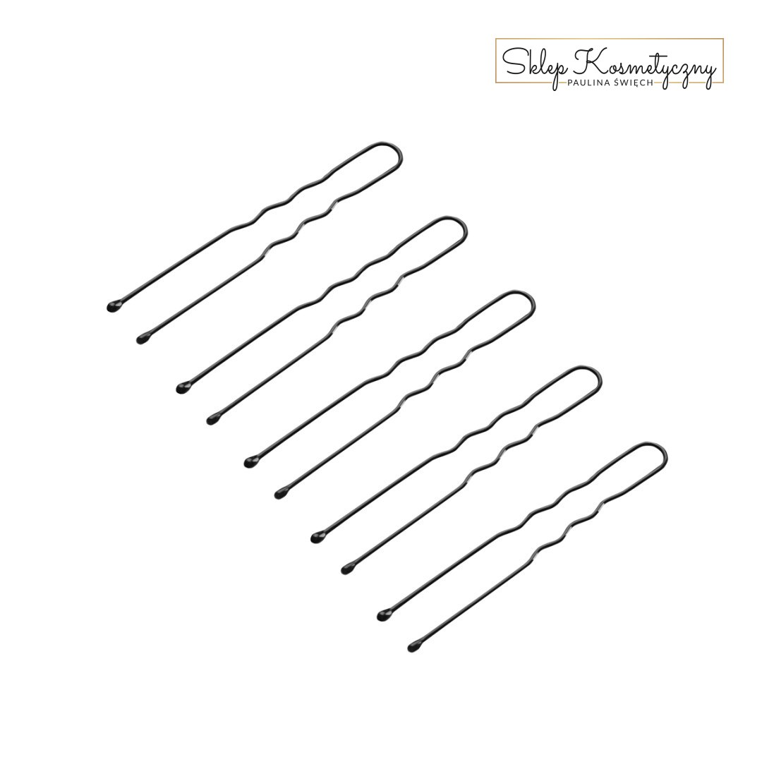 Kokówki fryzjerskie do włosów E-65 300 szt. 5 cm czarne