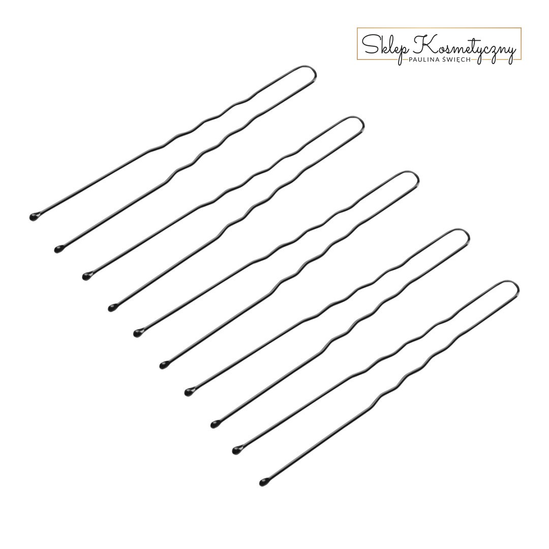 Kokówki fryzjerskie do włosów E-65 300 szt. 7 cm czarne