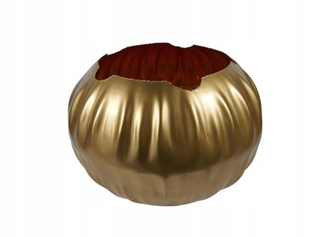 OSŁONKA METALOWA DONICZKA ZŁOTA 30 CM