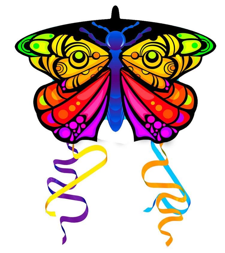 Latwiec Mini Nylon 58x43cm Butterfly