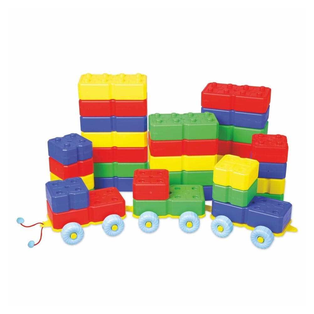 Małpiszon, klocki konstrukcyjne na wózku King