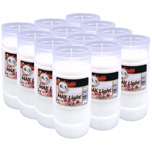 Wkłady do zniczy Max Light 6-7dni 12szt