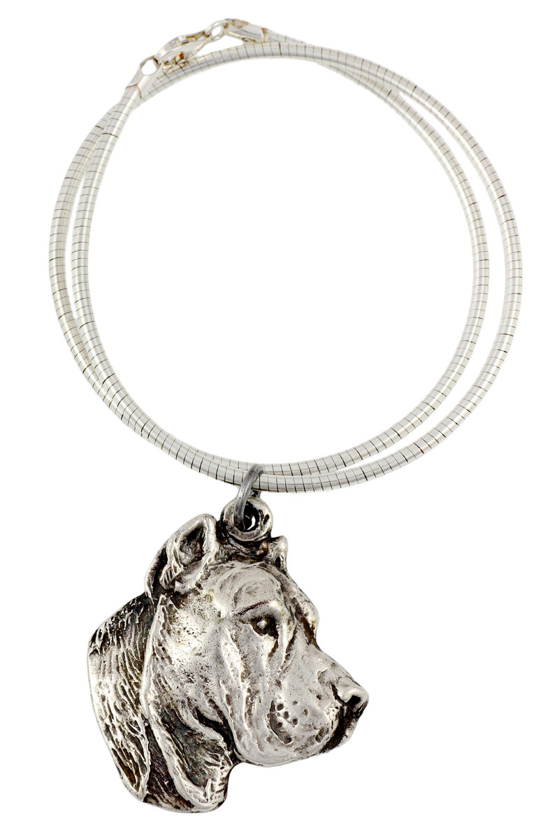 Presa Canario, Dog kanaryjski - naszyjnik z psem, wyjątkowa biżuteria dla fana psów, unikatowy wisiorek na żmijce marki Art-Dog