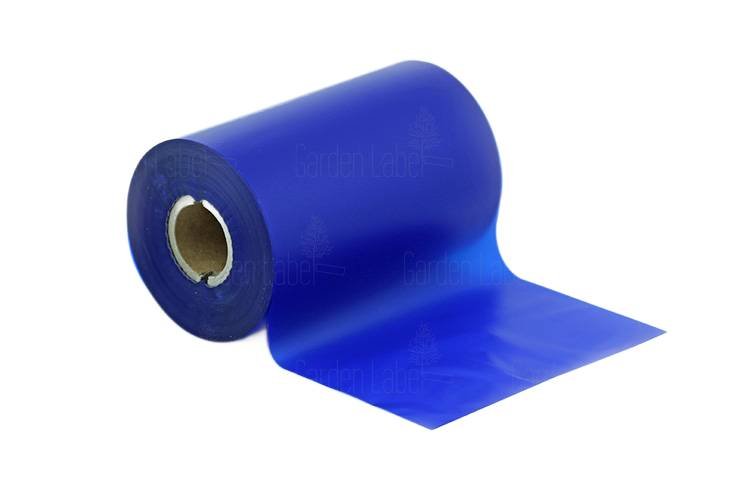 Taśma - Kalka termotransferowa TTR wosk-żywica (WAX-RESIN) 110 mm x 300 m NIEBIESKA