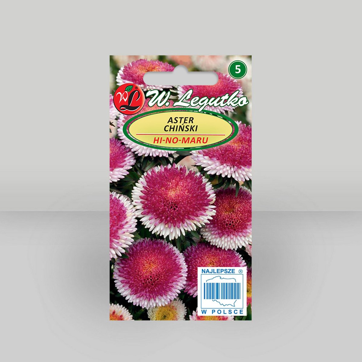 Aster chiński Liliput Hi no Maru Czerwony 0,3g - Nasiona - W. Legutko