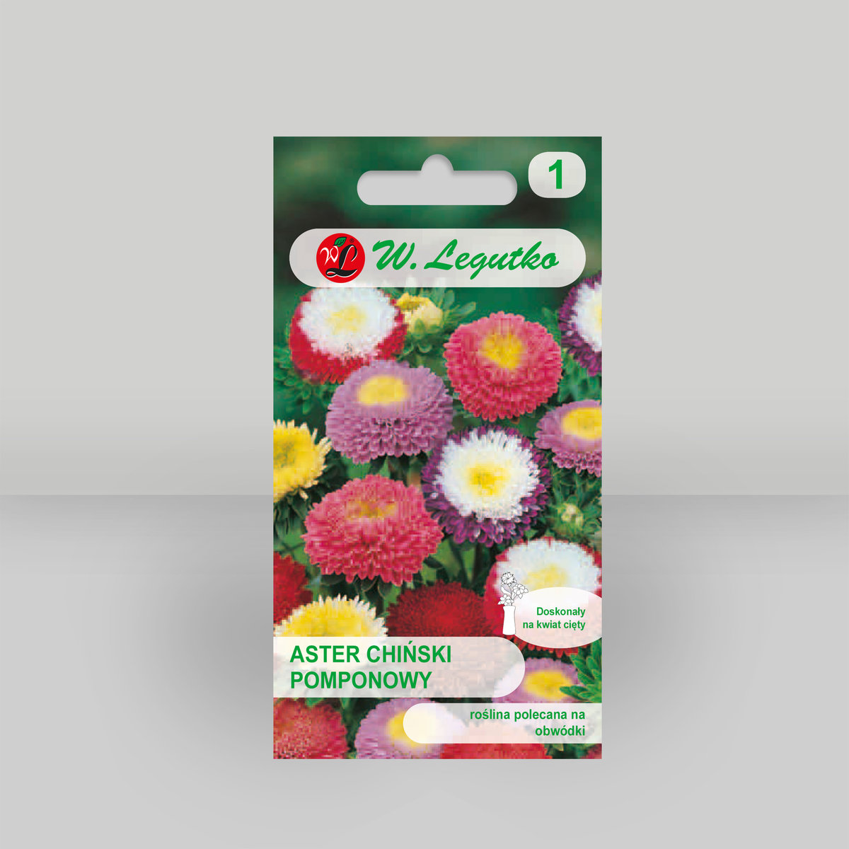 Aster chiński pomponowy Mieszanka 1,25g - Nasiona - W. Legutko