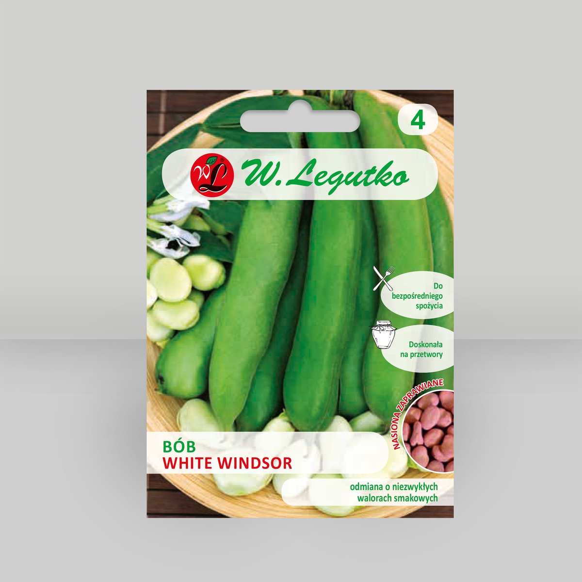 Nasiona Bób White Windsor 50g - W.Legutko
