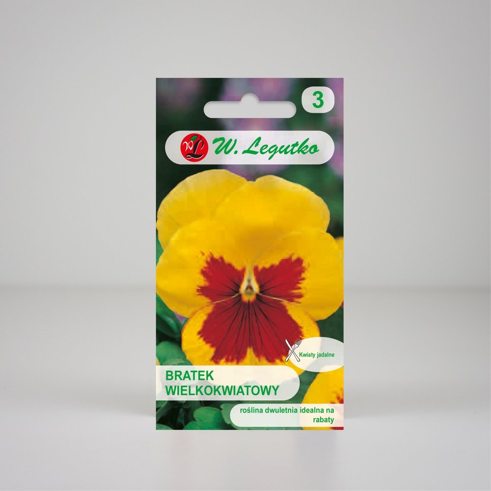 Bratek Early Yellow Red Blotch Żółty 0,4g - Nasiona - W. Legutko